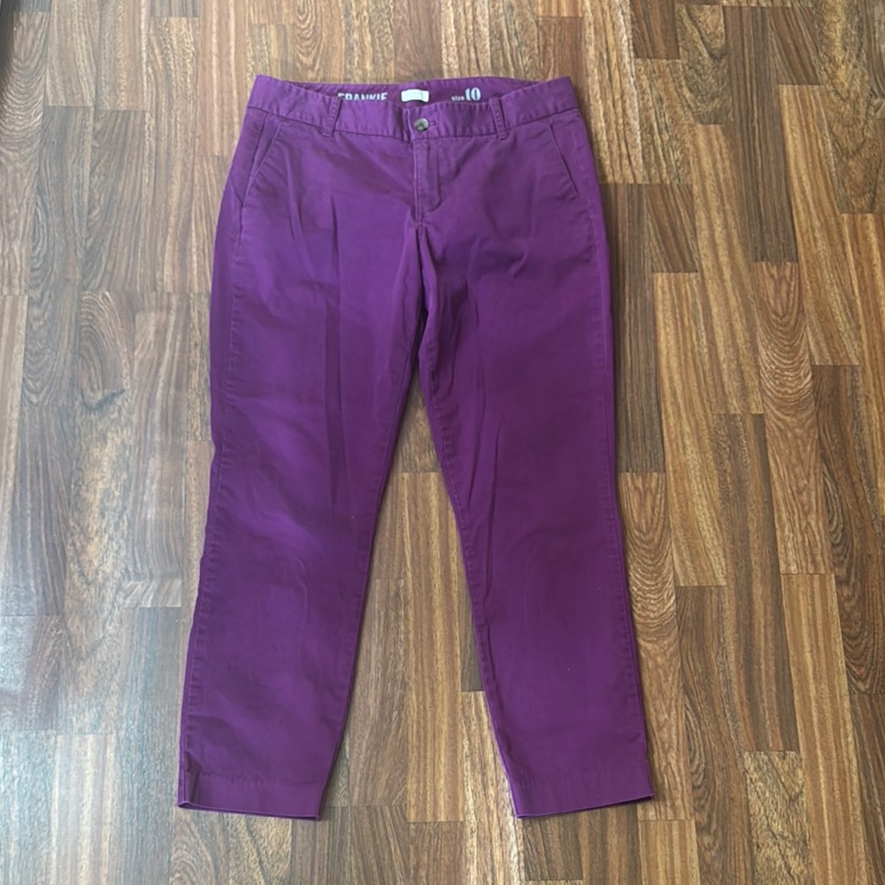 J. Crew Rashberry Frankie Chino Ankle Pants